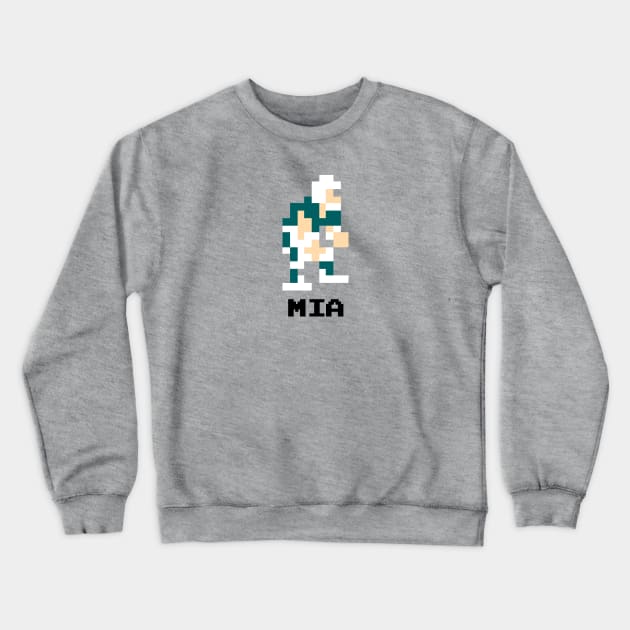 8-Bit Linebacker - Miami Crewneck Sweatshirt by The Pixel League